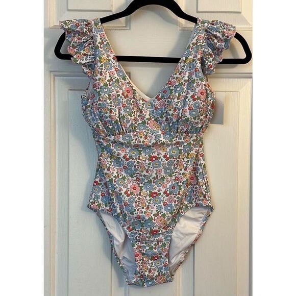 NWT Shrimp and Grits Women’s floral one piece, $68 XS F33 - Picture 1 of 6